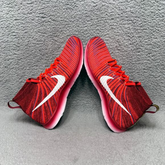 Nike Free TR Force Flyknit Mens Size 10 Training Shoes Sneakers Red 833275-616 main image 3